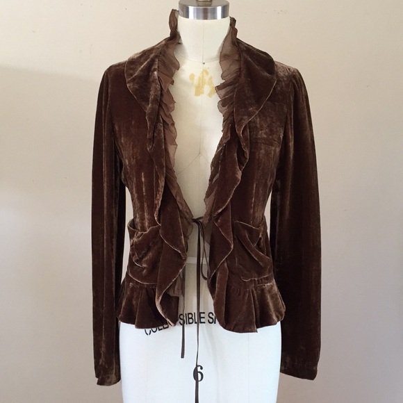 Velvet Jacket by DKNY - Picture 1 of 4